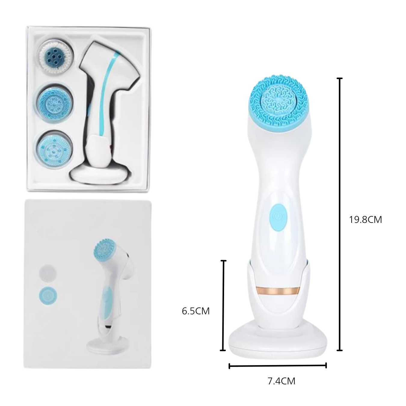 3 in 1 Deep Facial Sonic Cleansing Brush