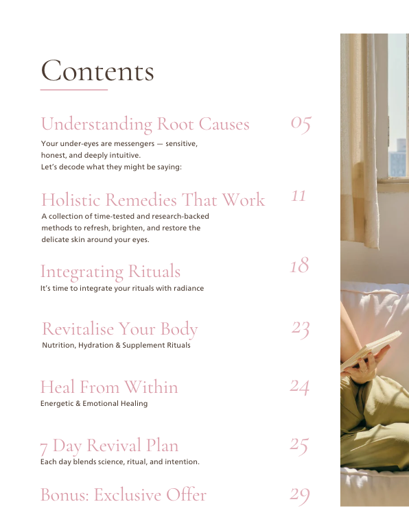 Under-Eye Revival Guidebook